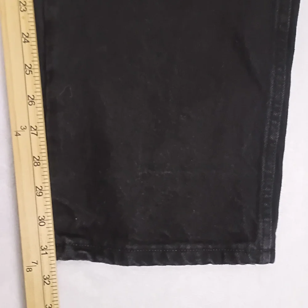 Rustler Mens‎ Regular Fit Straight Leg Black Jeans 100% Cotton 42x32 87619CB